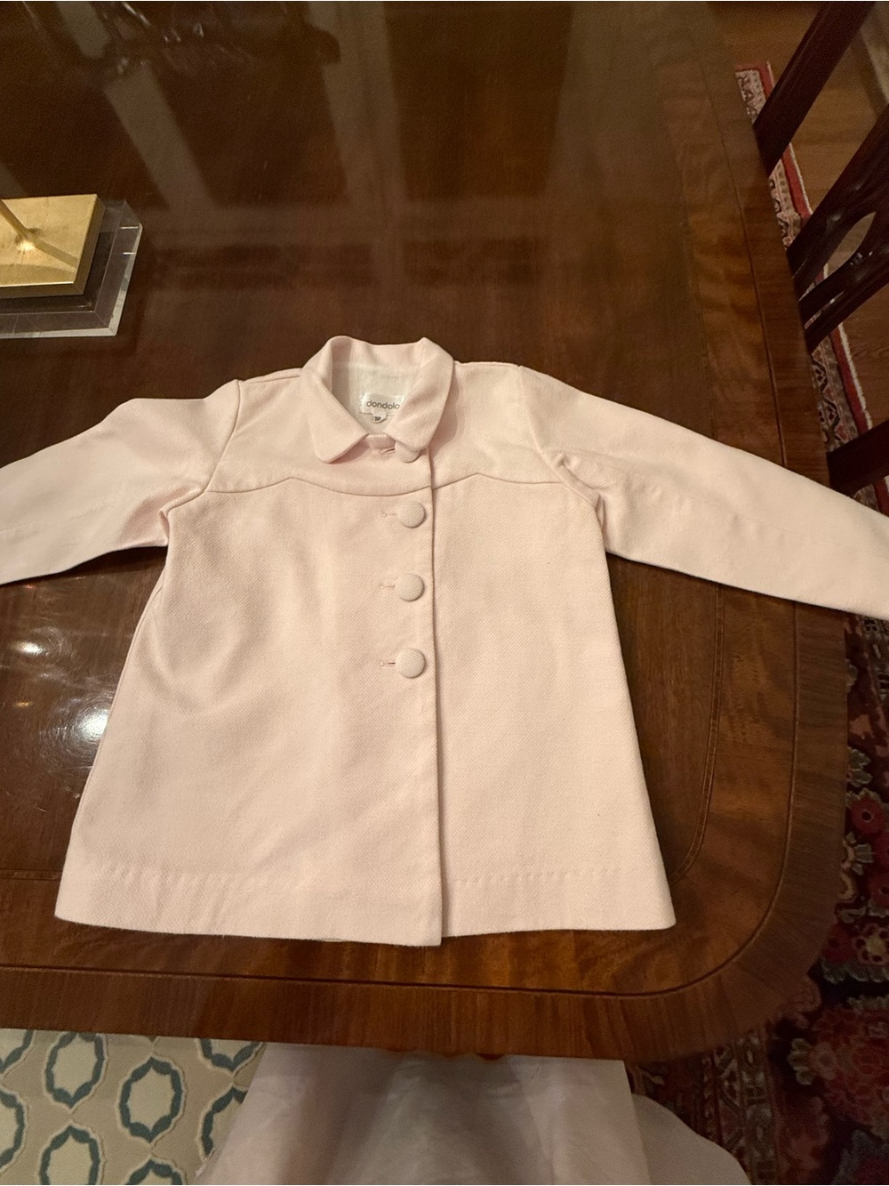 Excellent condition!! Pink  Coat for Girls - Classic Button Front